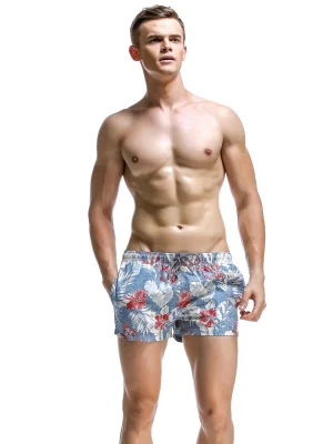 Tropic Floral Blue Surf Trunks