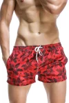 Tropic Floral Red Surf Trunks
