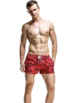 Tropic Floral Red Surf Trunks