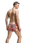 Tropical Paradise Surf Trunks in red