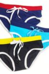 Tri-Color Swim Briefs