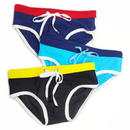 Tri-Color Swim Briefs