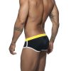 Tri-Color Swim Briefs in black