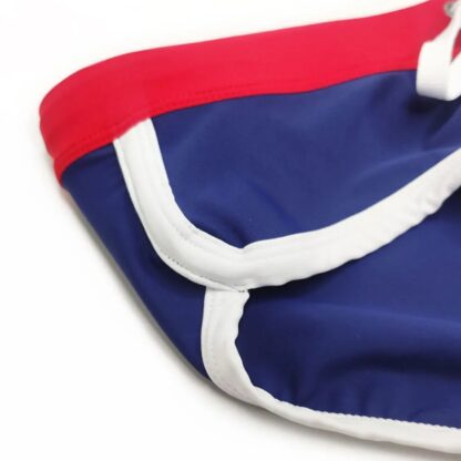 Tri-Color Swim Briefs in navy