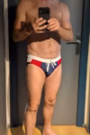 Red, White & Blue Swim Briefs photo review