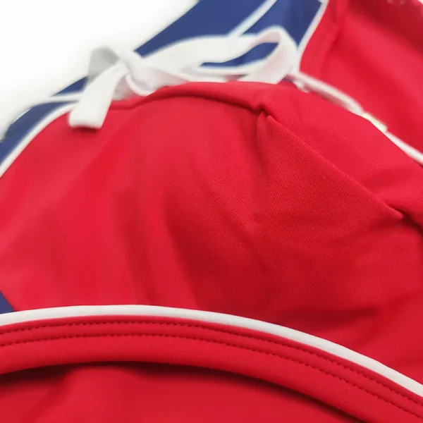 Red, White & Blue Swim Briefs close-up