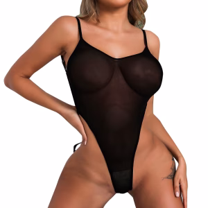 Sheer One-piece Black