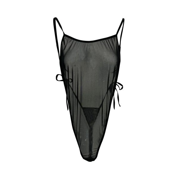 Sheer Onepiece Black 2 Sheer One-piece Black