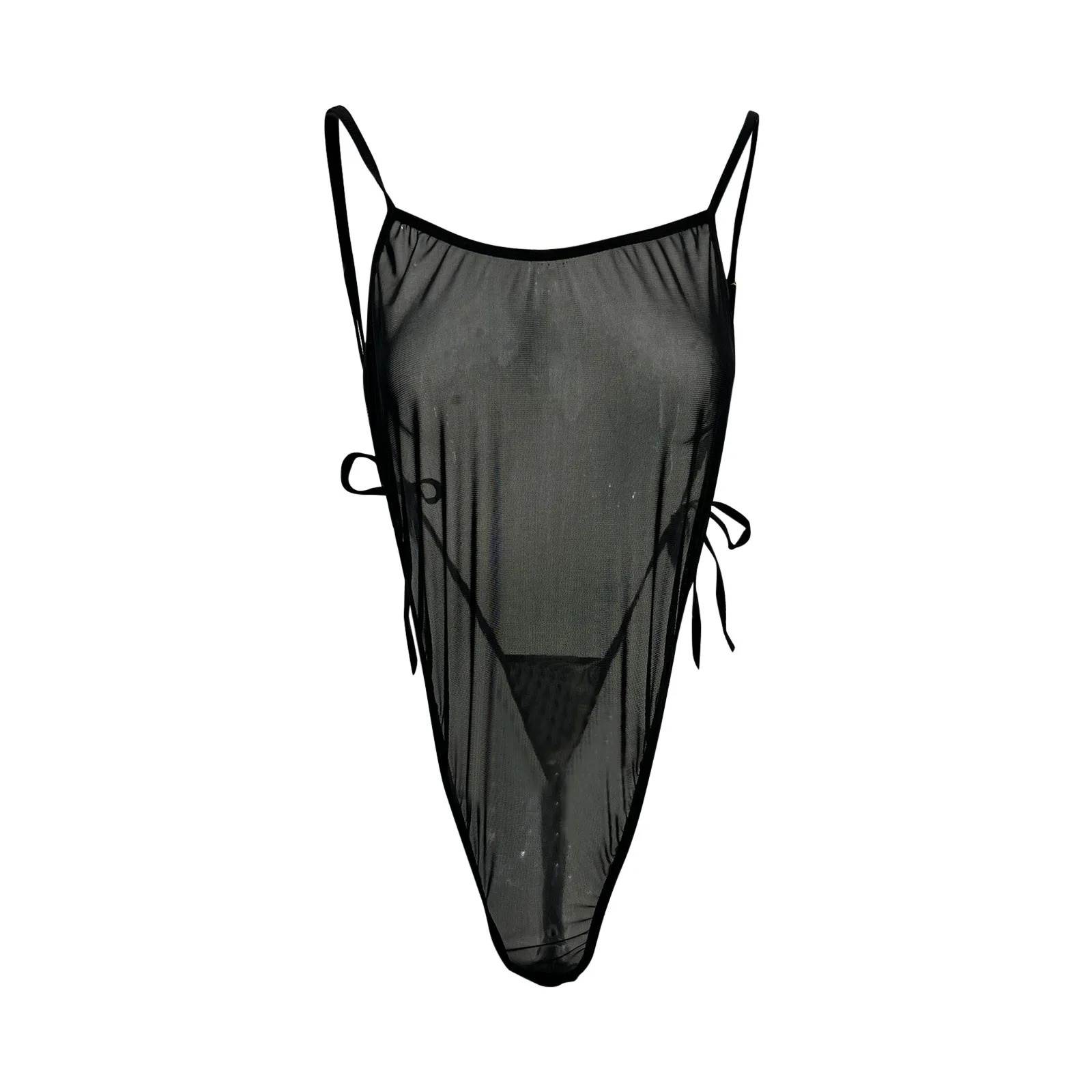 Sheer One-piece Black