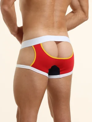 3 Holes Boxer Briefs red