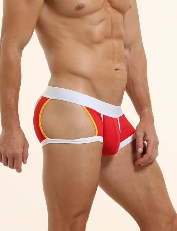 3 Holes Boxer Briefs red side 3 Holes Boxer Briefs red