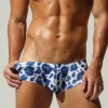 Camouflage Boxer Briefs blue front Camouflage Boxer Briefs Blue