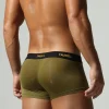 Low Rise Boxer Briefs with Front Opening in olive